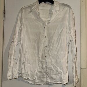 Eden & Olivia Ivory Plaid Shirt